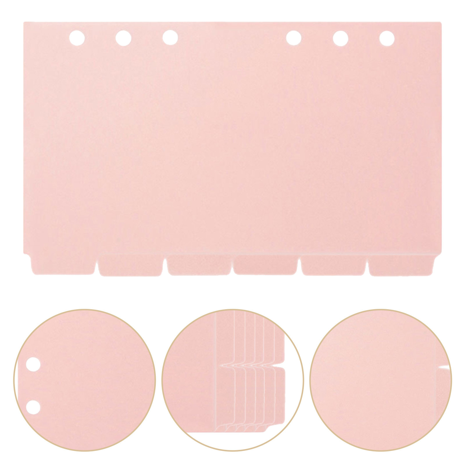 Index Tab Divider - 6 Sheets Binder Dividers with Tabs