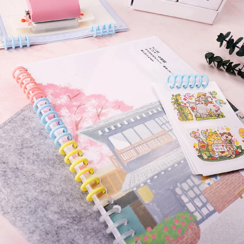 Binding Comb Plastic - KW-trio 10pcs Plastic 30-Hole Loose Leaf
