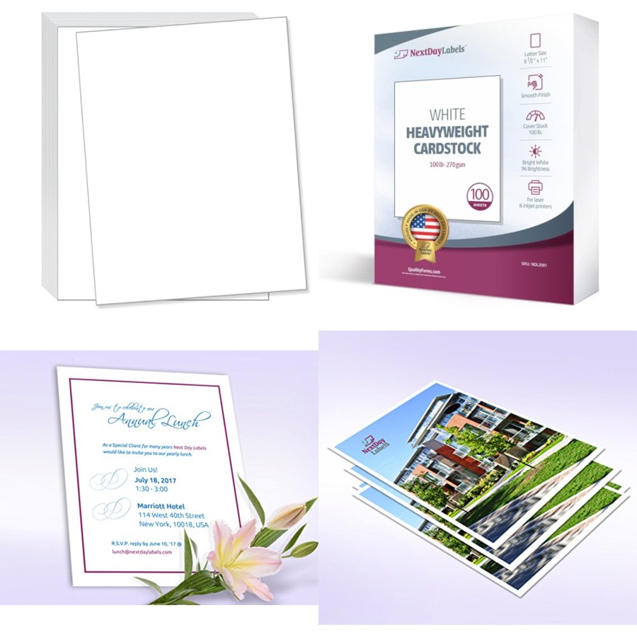 Cardstock Paper Pack - lb White Cover Cardstock - Pack