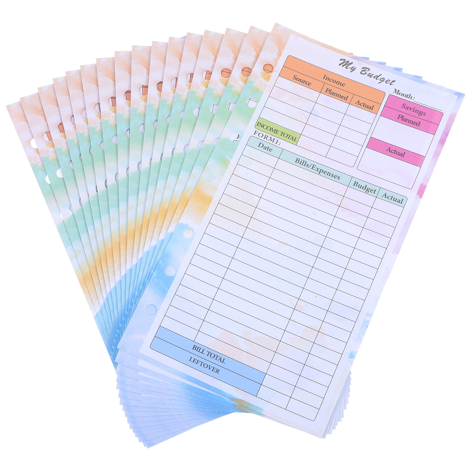 Planner Weekly Budget - 14 Sheets A6 Budget Planner Refill