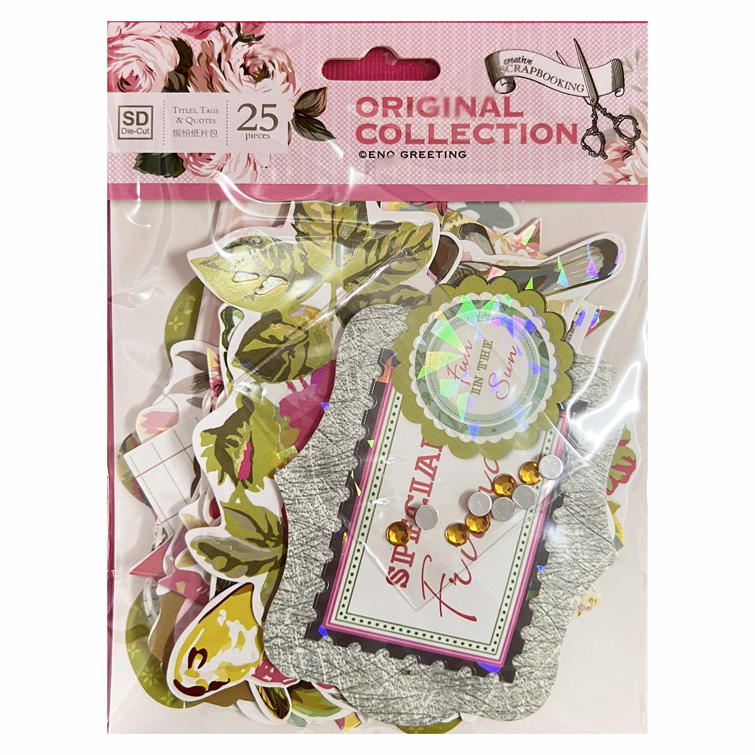 Cardstock Paper Pack - Garden Cardstock Embellishment Die Cut Pack