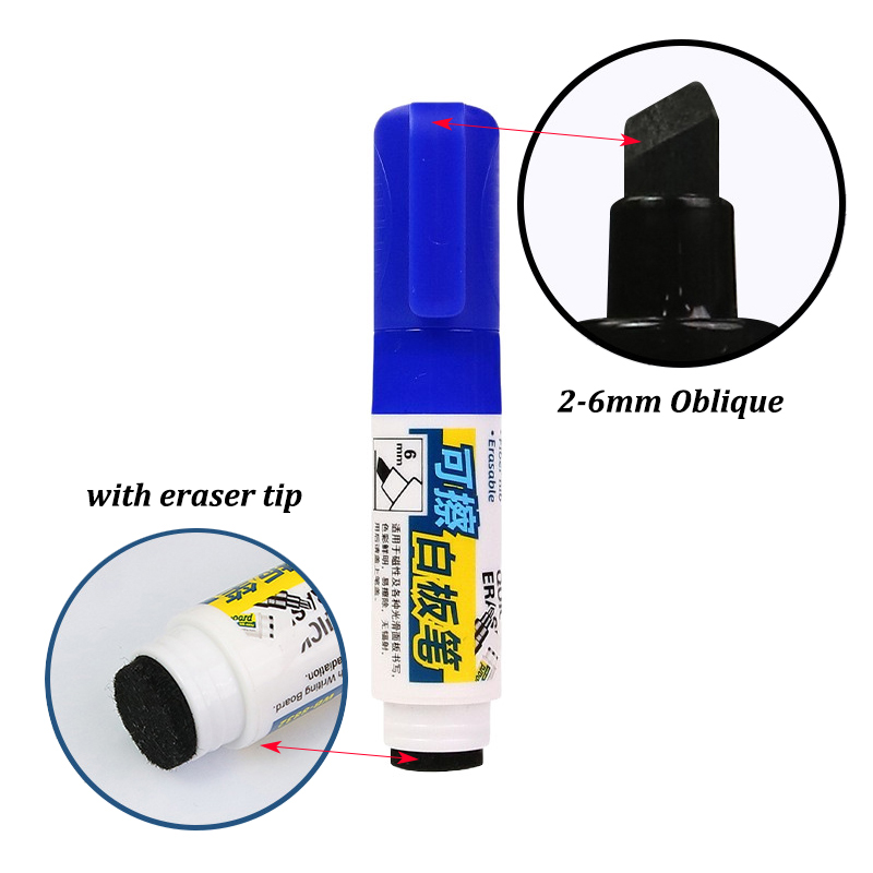 Whiteboard Marker Set - 4color Dry Erase Markers With Eraser,6mm