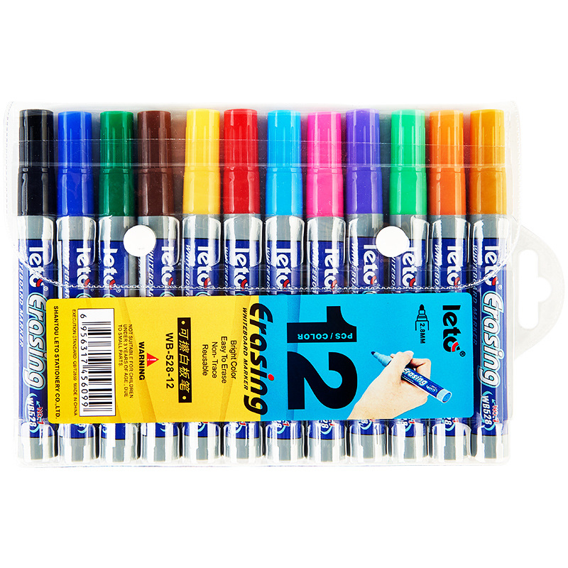 Whiteboard Marker Set - POP 8/12 Color Erasable Whiteboard Markers
