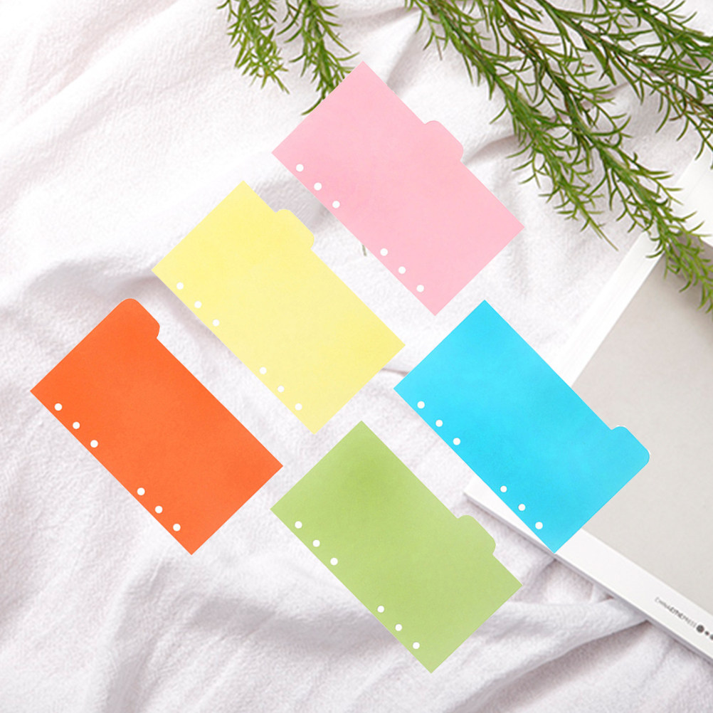 Index Tab Divider - 25Pcs A6 Color Dividers Refill Set