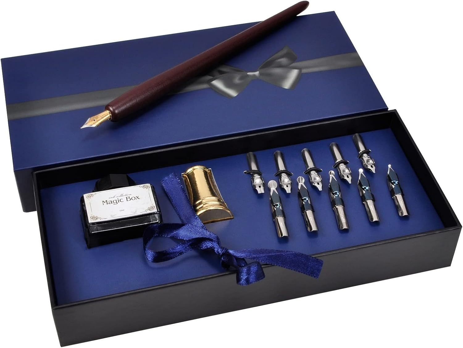 Calligraphy Ink Bottle - Wooden Pen Calligraphy Set - Dip