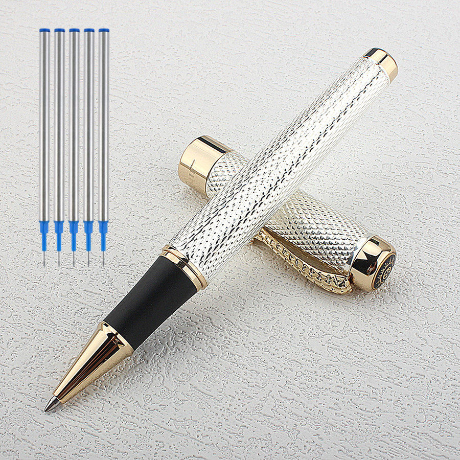 Office Stationery Supply Business - Jinhao 1200 Gold/Silver Metal 0.7MM Nib