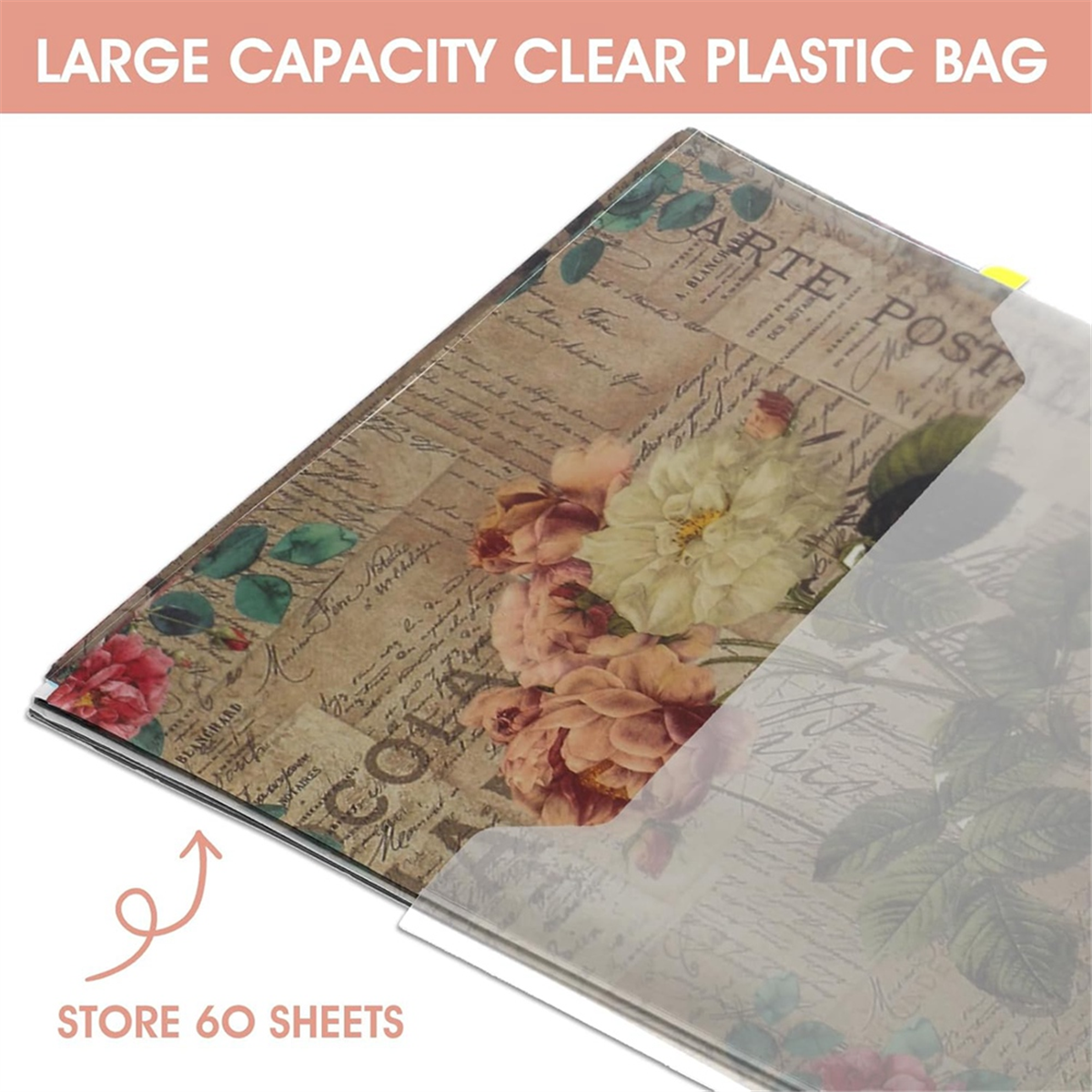 Cardstock Paper Pack - A83Z 60 Pack Scrapbook Paper Organizer