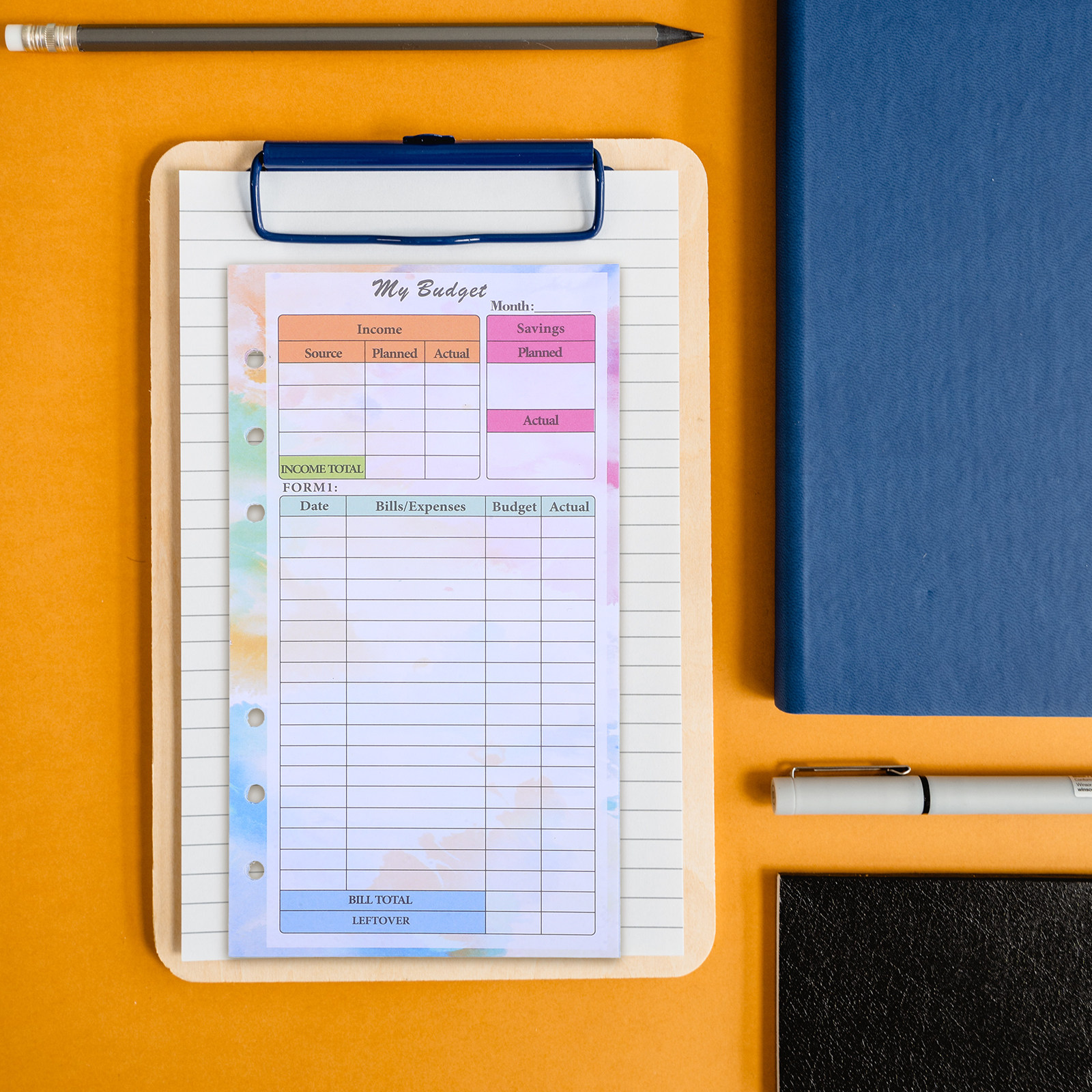 Planner Weekly Budget - A6 14 Sheets Budget Planner Refill