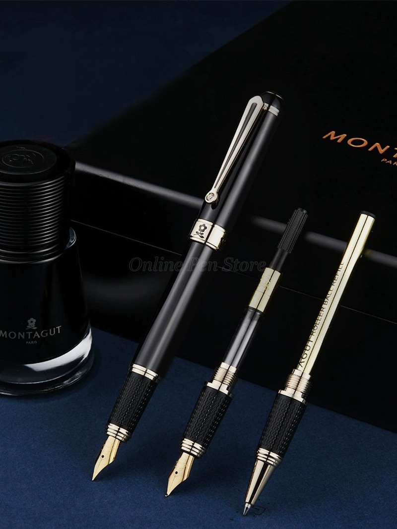 Montagut 2000 Fountain Pen Set - đánh giá và giá Calligraphy Ink Bottle