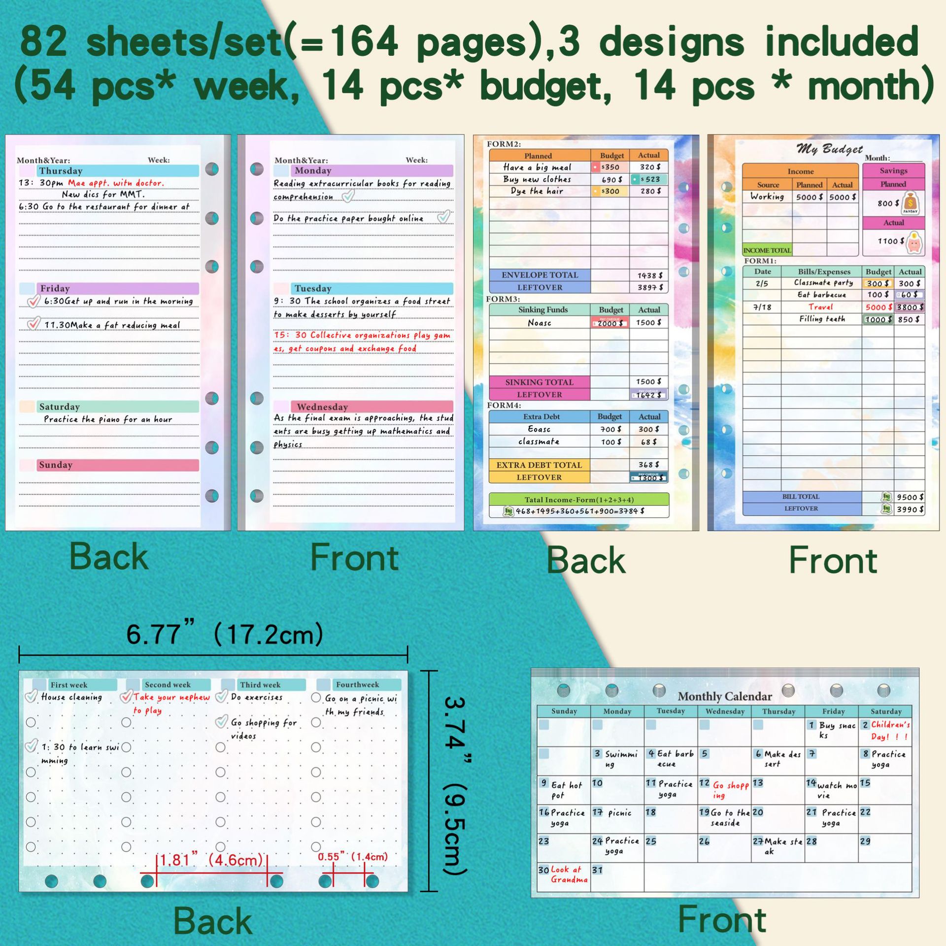 2026 NEW A6 Loose Leaf Noteboo - đánh giá và giá Planner Weekly Budget