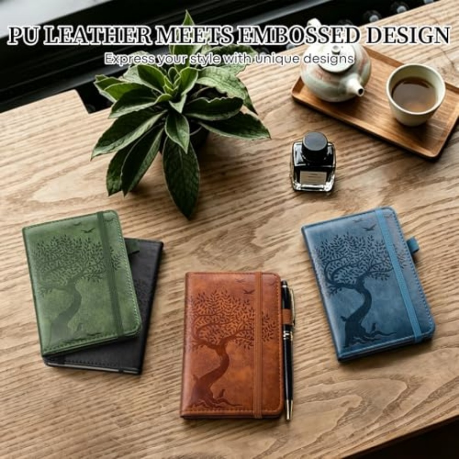 A6 Pocket Notebook Lined Journ - đánh giá và giá Journal Leather Hardcover