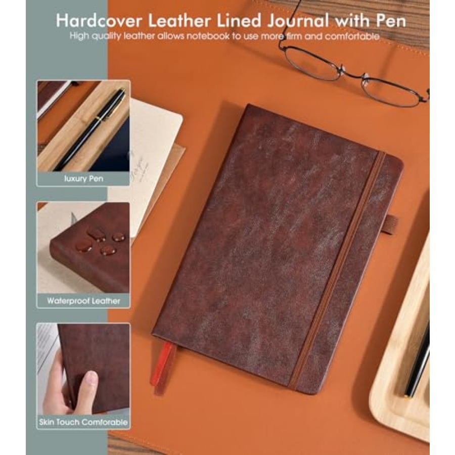Lined Journal Notebook for Men - đánh giá và giá Journal Leather Hardcover