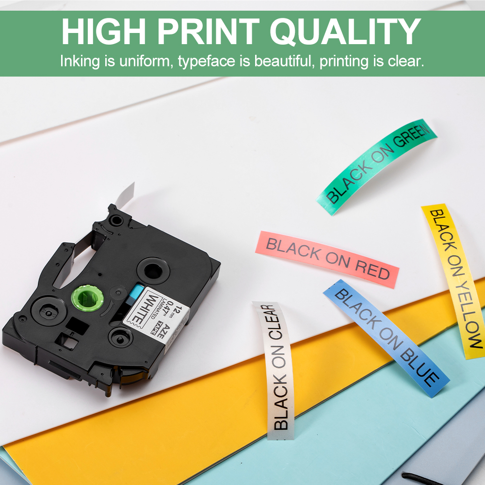 Laminated Label Tape 12mm Comp - đánh giá và giá Label Printer Tape