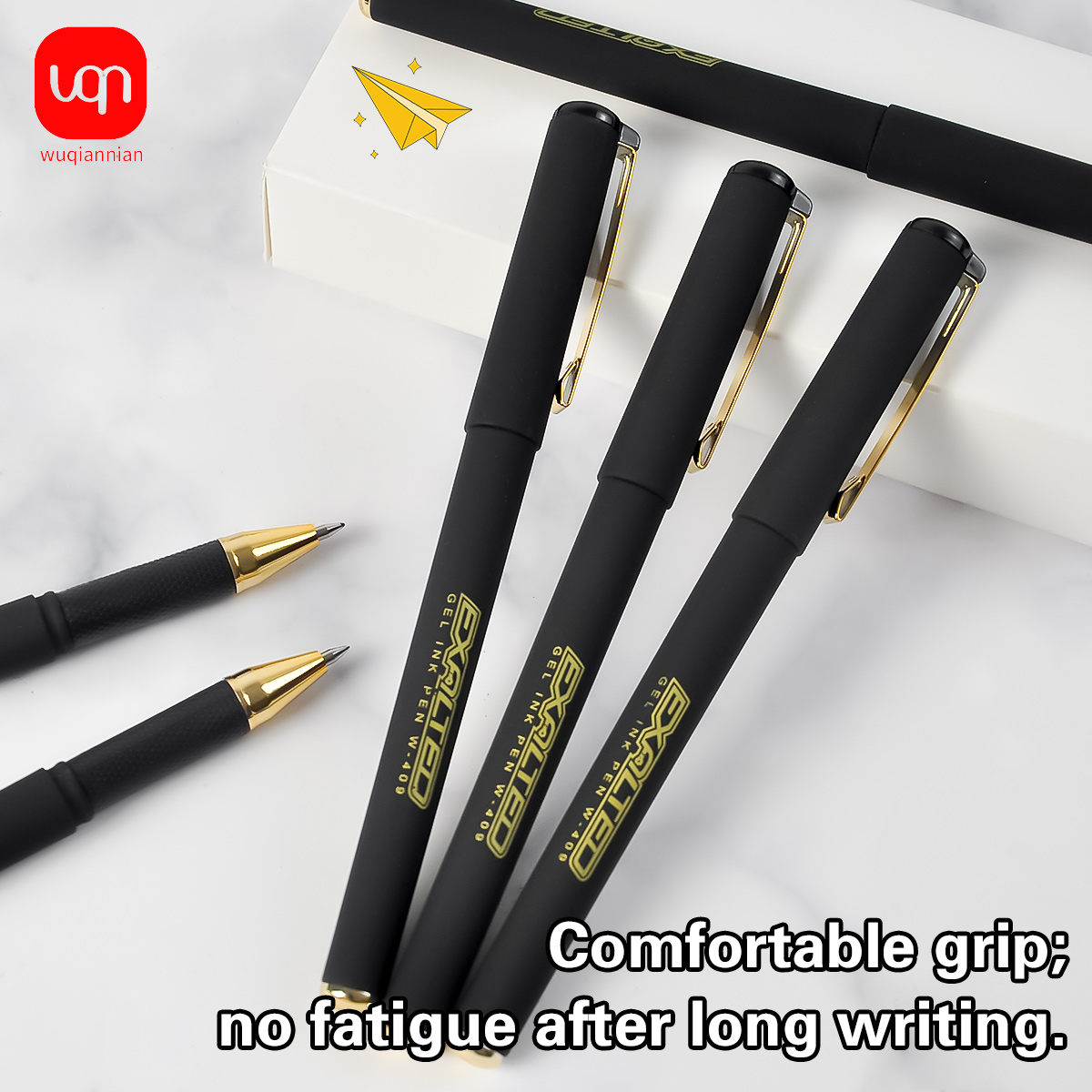WQN-4/8/12pcs Simple Black Gel - đánh giá và giá Office Stationery Supply Business