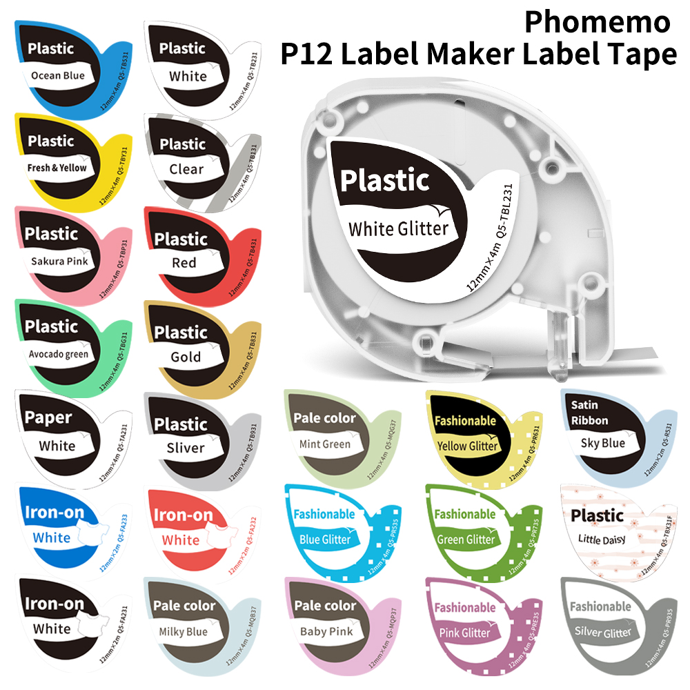 Phomemo P12 P12Pro Label Maker - đánh giá và giá Label Printer Tape