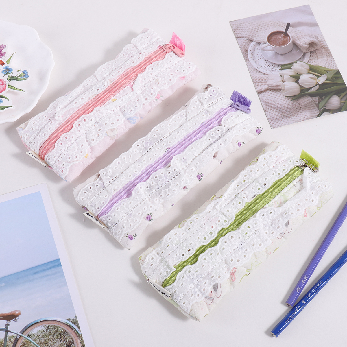 1 pc embroidered lace pencil b - đánh giá và giá Stationery Office And School Supply Stores