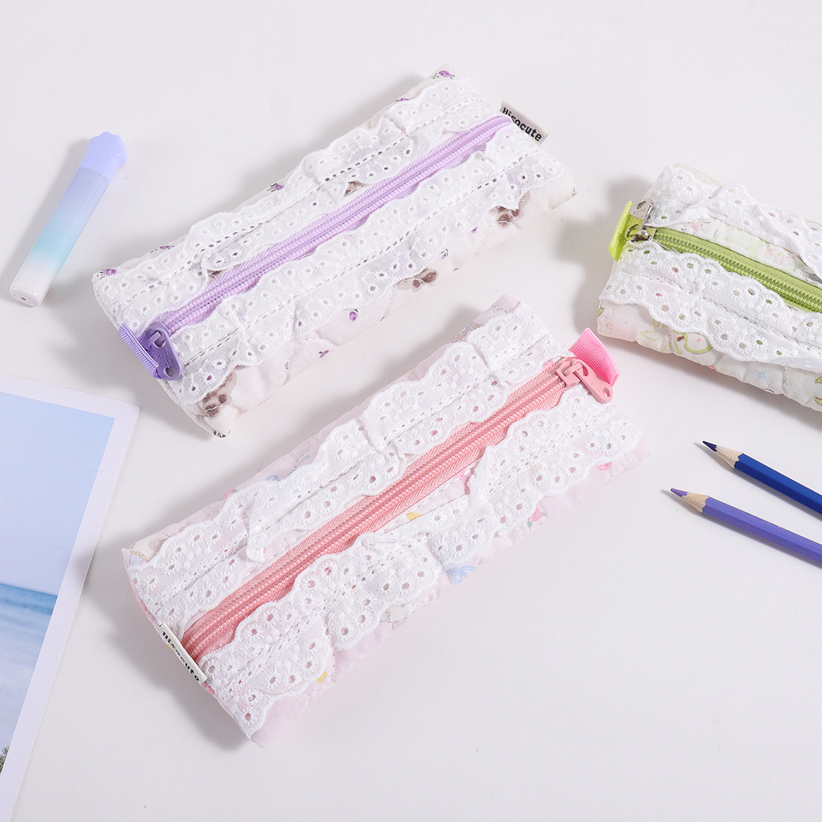 1 pc embroidered lace pencil b - đánh giá và giá Stationery Office And School Supply Stores