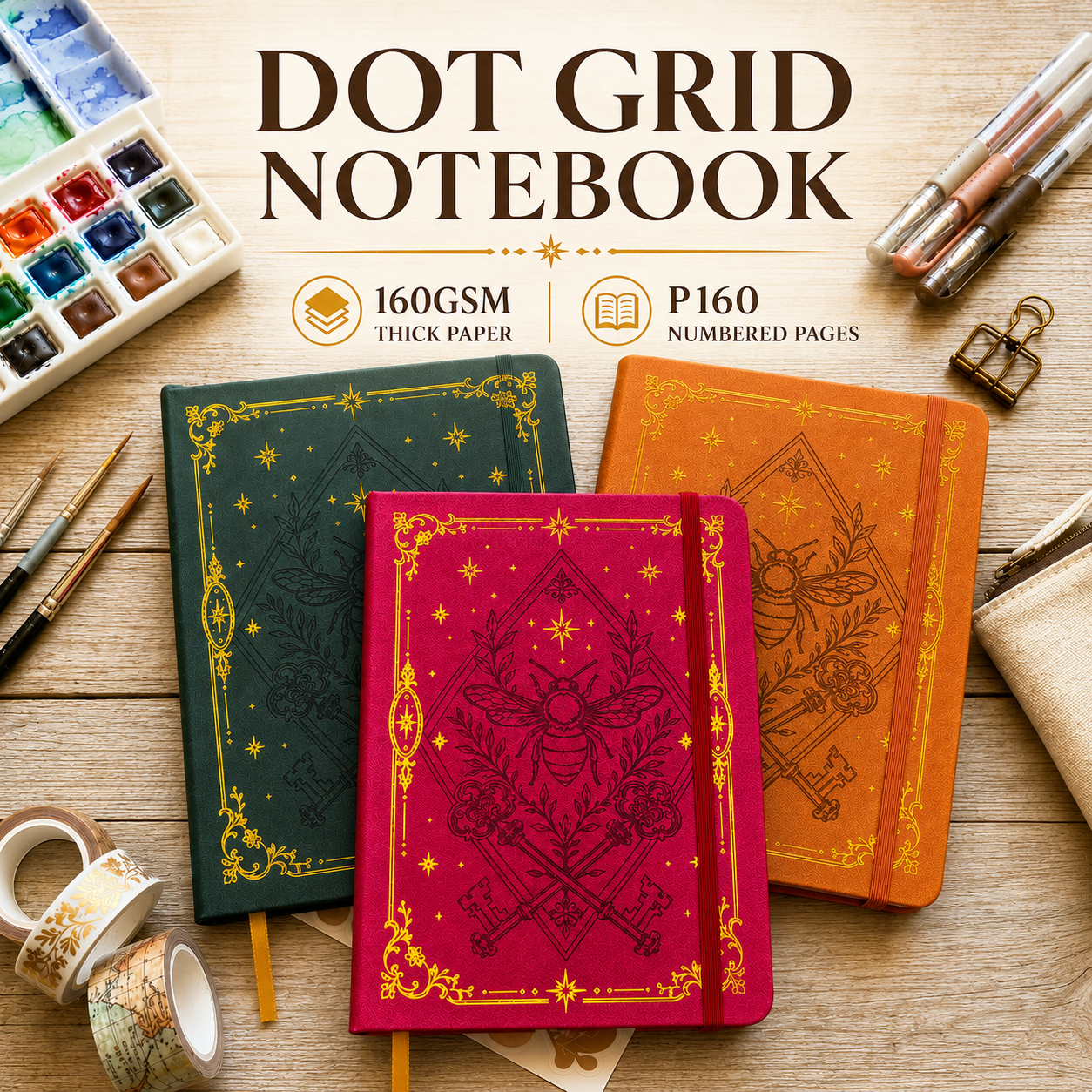 A5 Dot Grid Notebook with 160G - đánh giá và giá Notebook Dotted A5