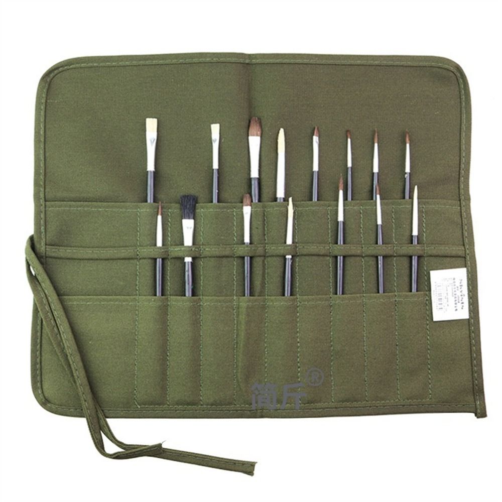 School Supplies Canvas Roll Up - đánh giá và giá Pen Pouch Roll