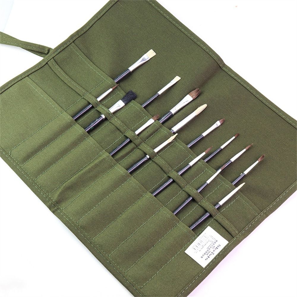 School Supplies Canvas Roll Up - đánh giá và giá Pen Pouch Roll