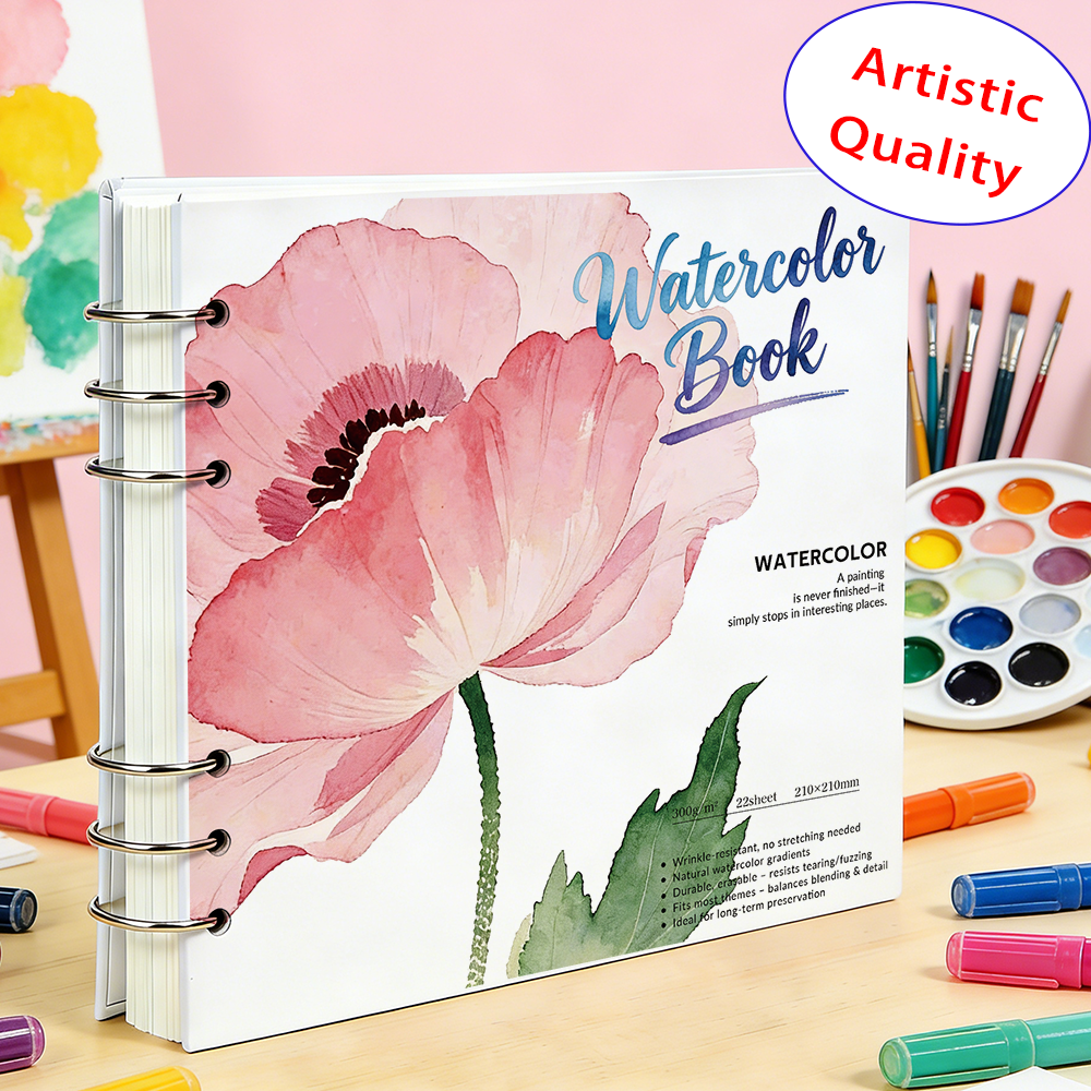 Watercolor Book 210x210mm 300G - đánh giá và giá Art Sketchbook Ring