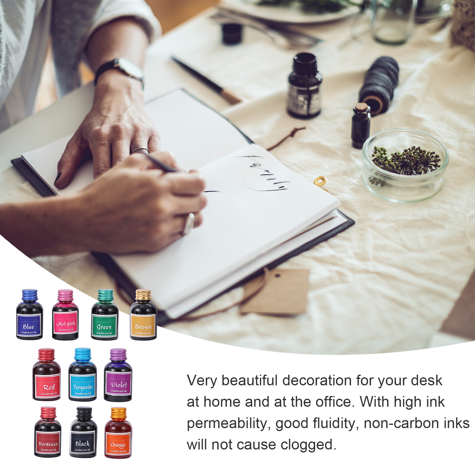 10 Bottles High Permeability I - đánh giá và giá Calligraphy Ink Bottle
