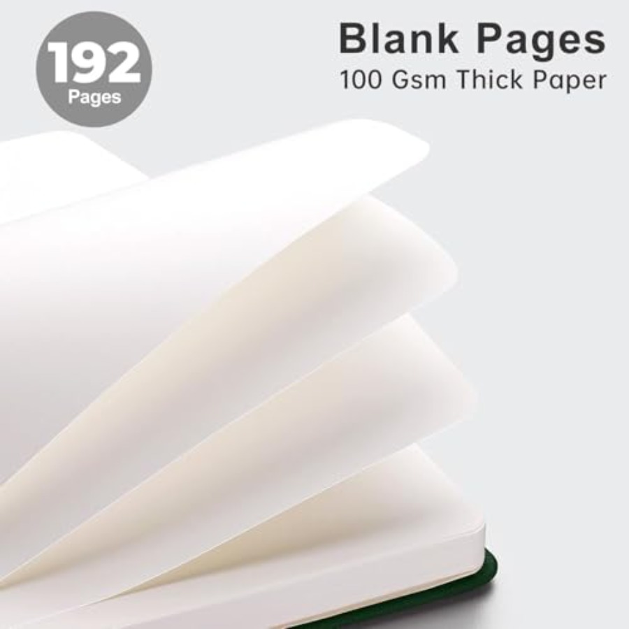 Blank Journal Notebook, 192 Pa - đánh giá và giá Journal Leather Hardcover
