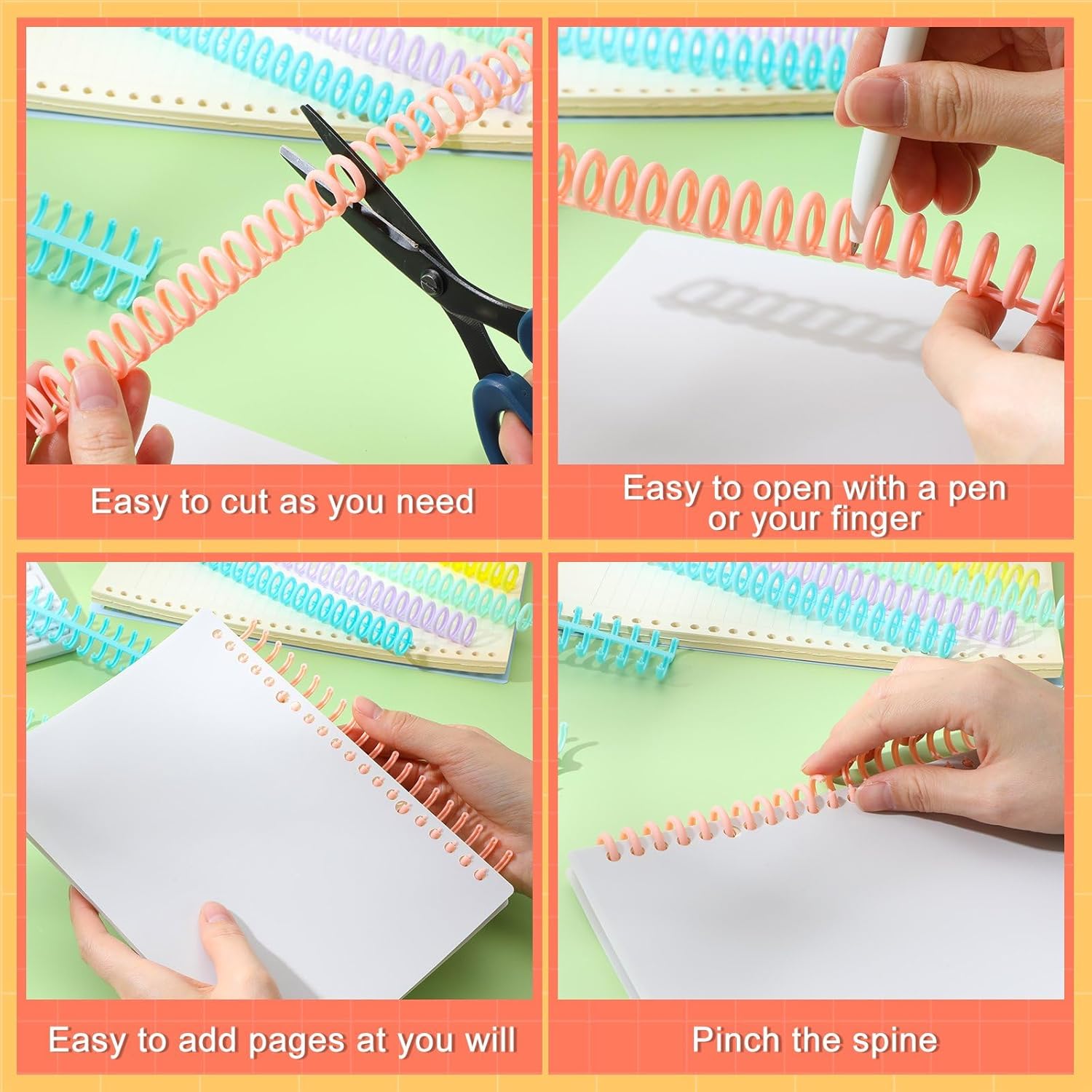 50 Pcs Comb Binding Spines 1/2 - đánh giá và giá Binding Comb Plastic