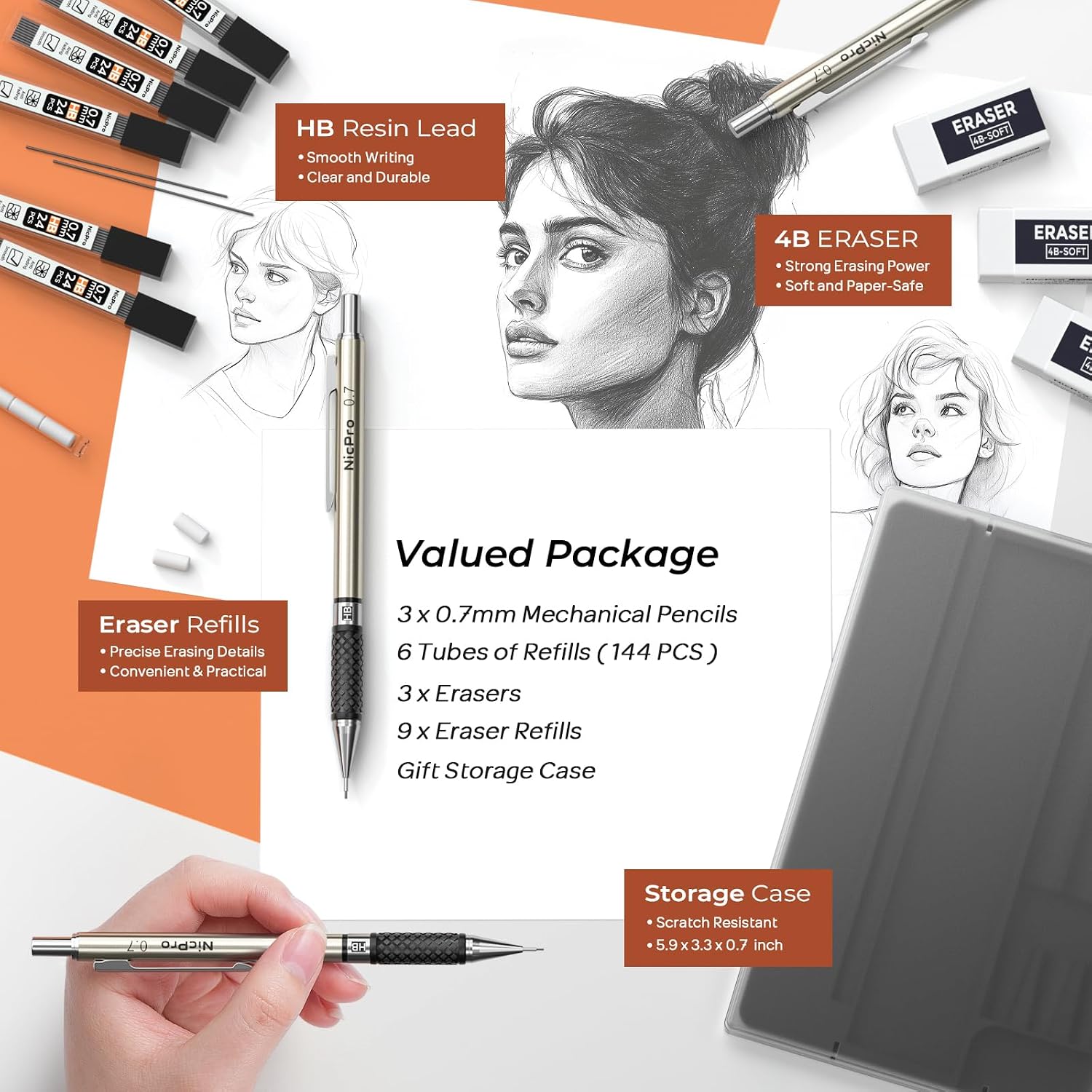 0.7 mm Metal Mechanical Pencil - đánh giá và giá Mechanical Pencil Lead