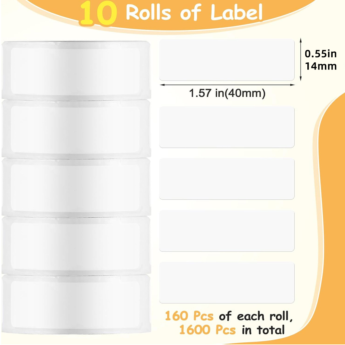 10 Rolls of White Thermal Labe - đánh giá và giá Label Printer Tape