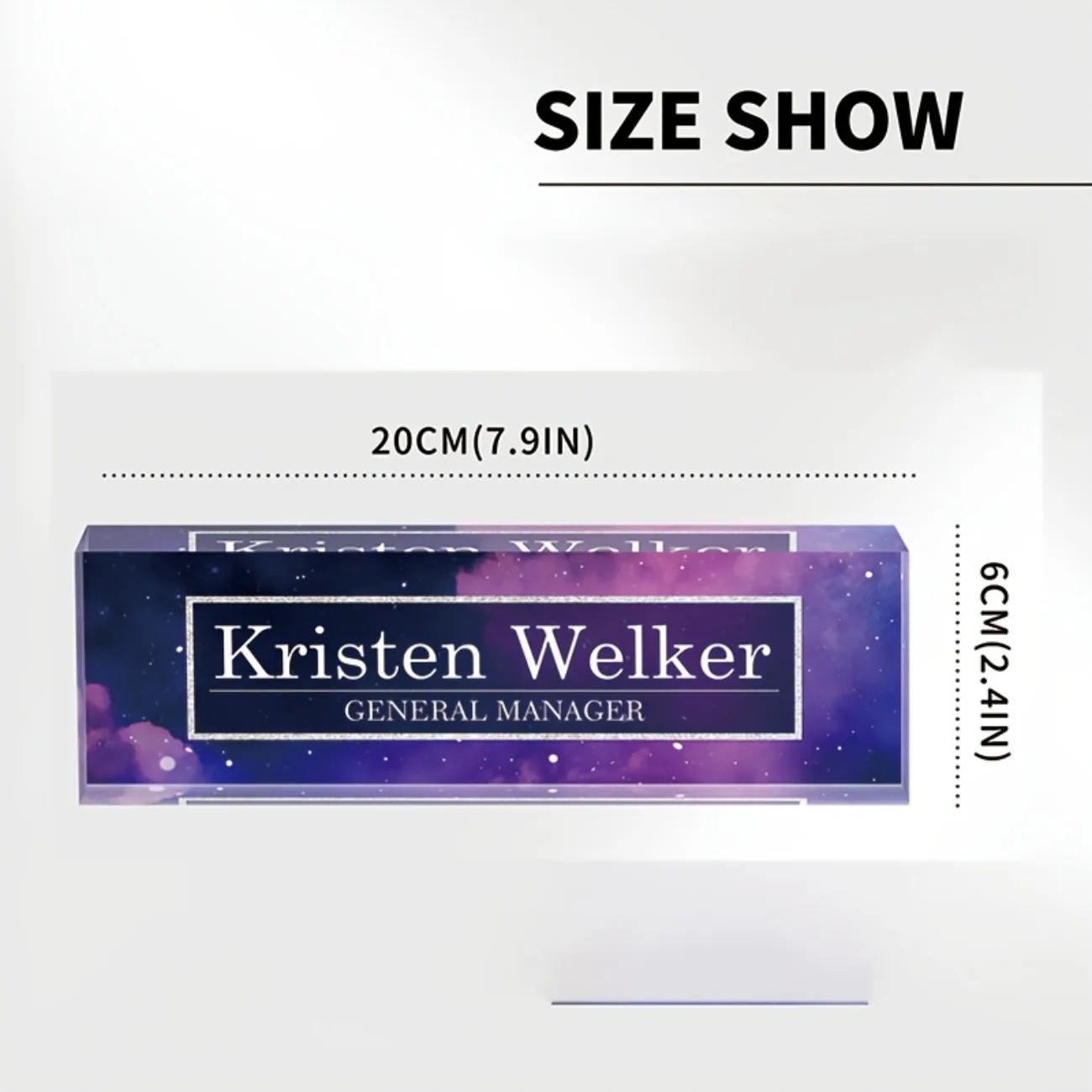 2D Flat Custom Acrylic Desk Na - đánh giá và giá Desk Name Plate