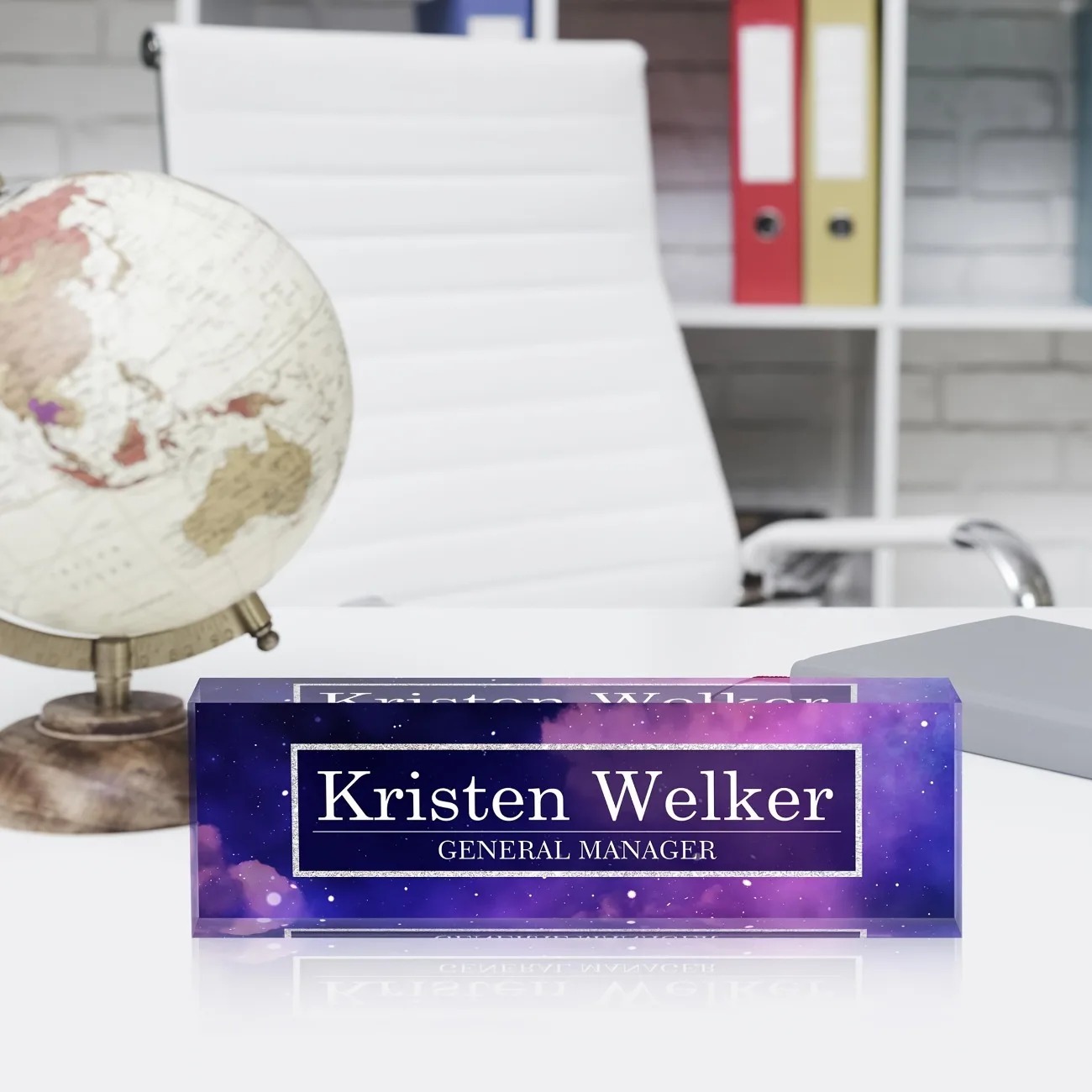 2D Flat Custom Acrylic Desk Na - đánh giá và giá Desk Name Plate