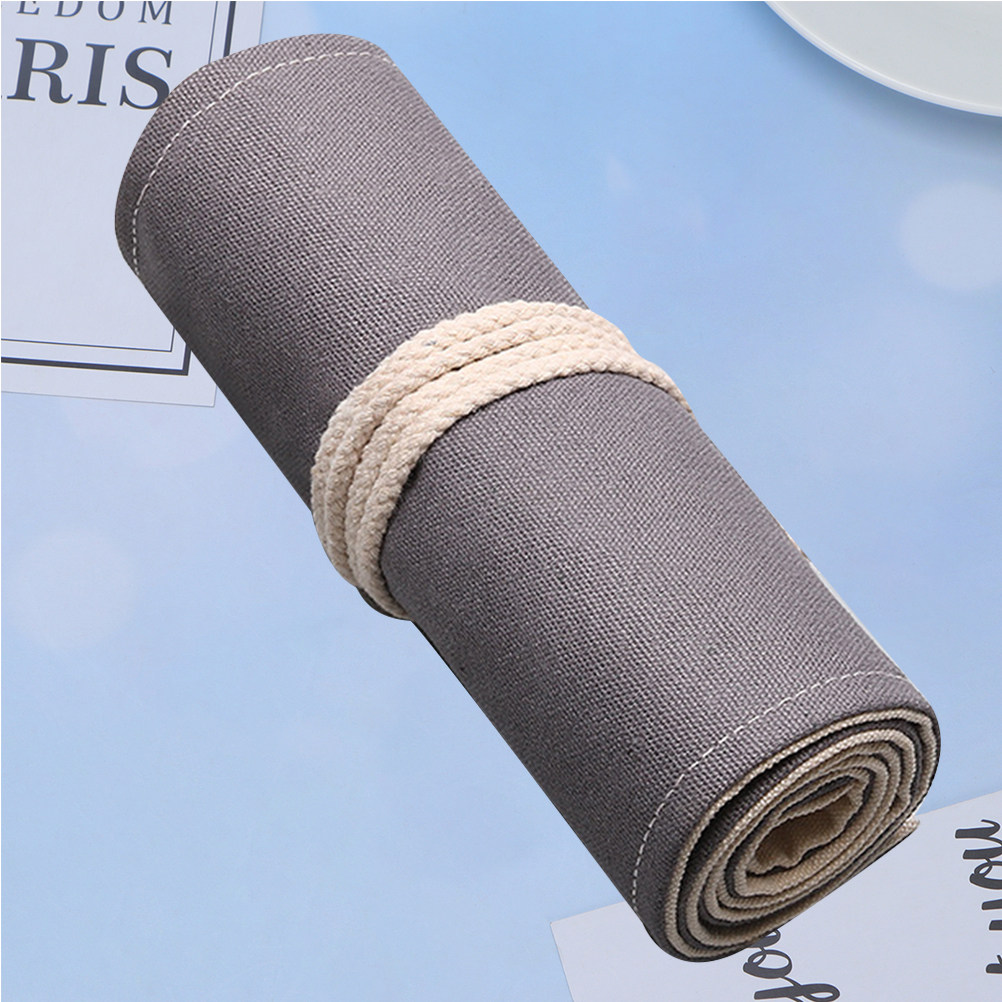 1Pcs Large Capacity Canvas Pen - đánh giá và giá Pen Pouch Roll