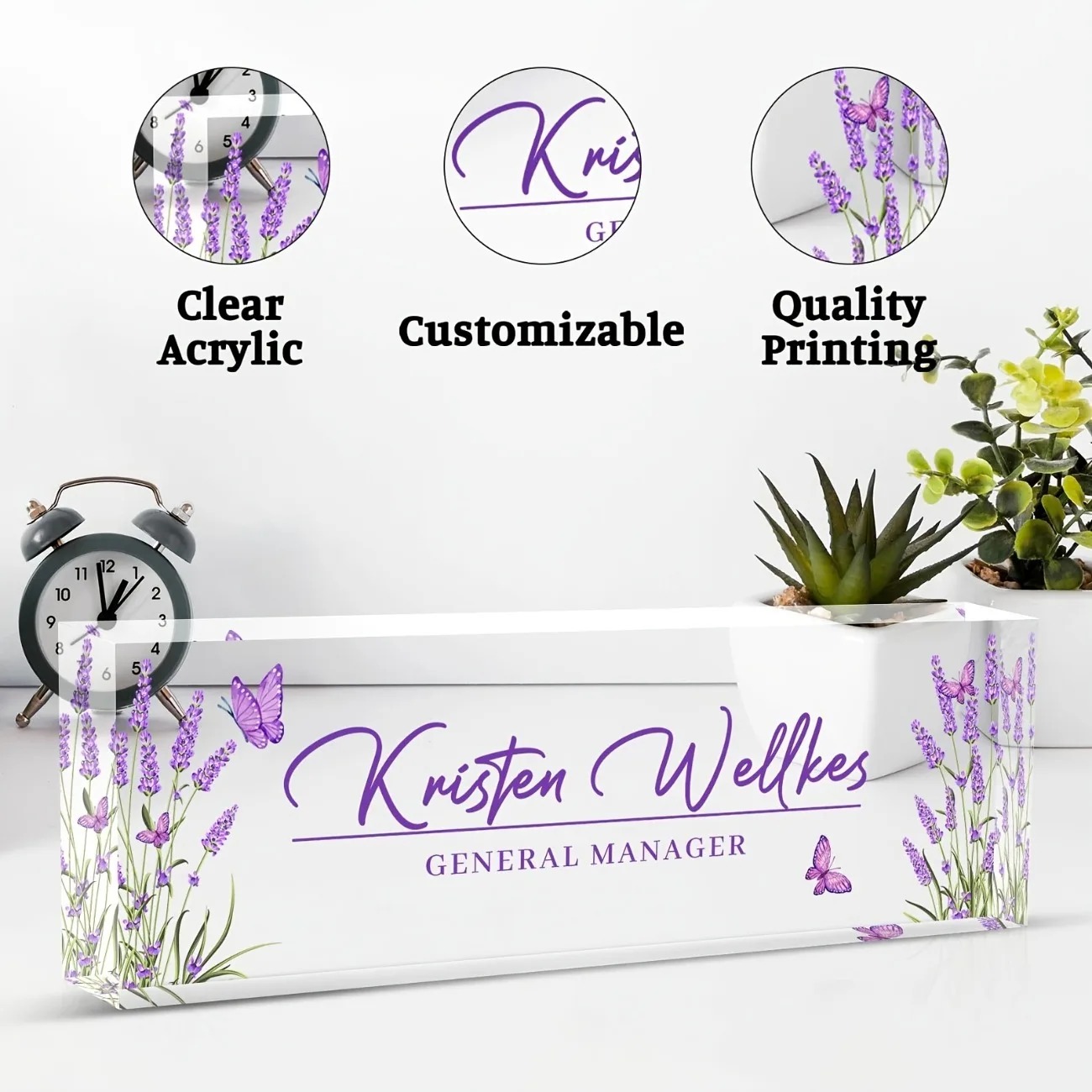 Custom Personalized Acrylic De - đánh giá và giá Desk Name Plate