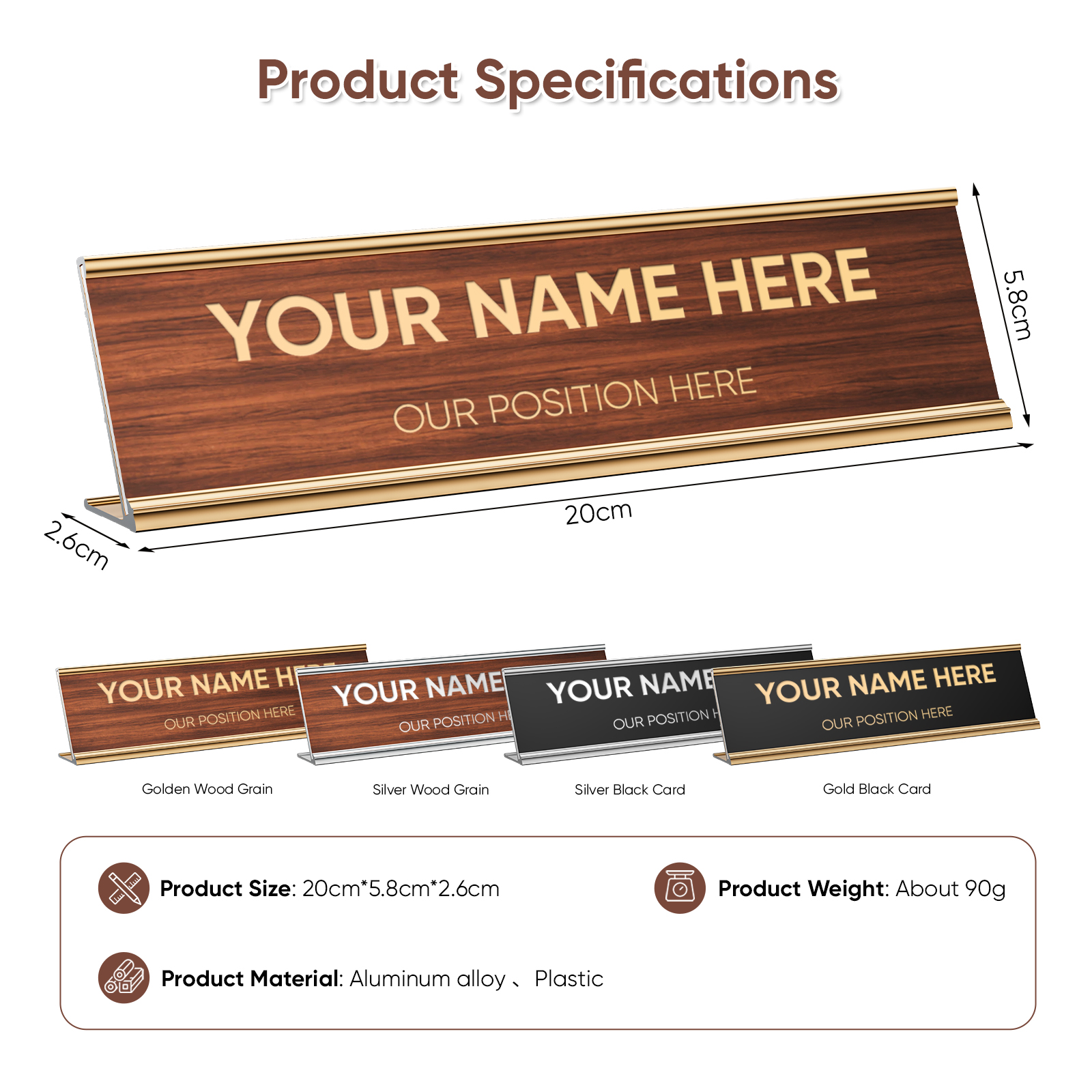 Free Personalized Custom Offic - đánh giá và giá Desk Name Plate