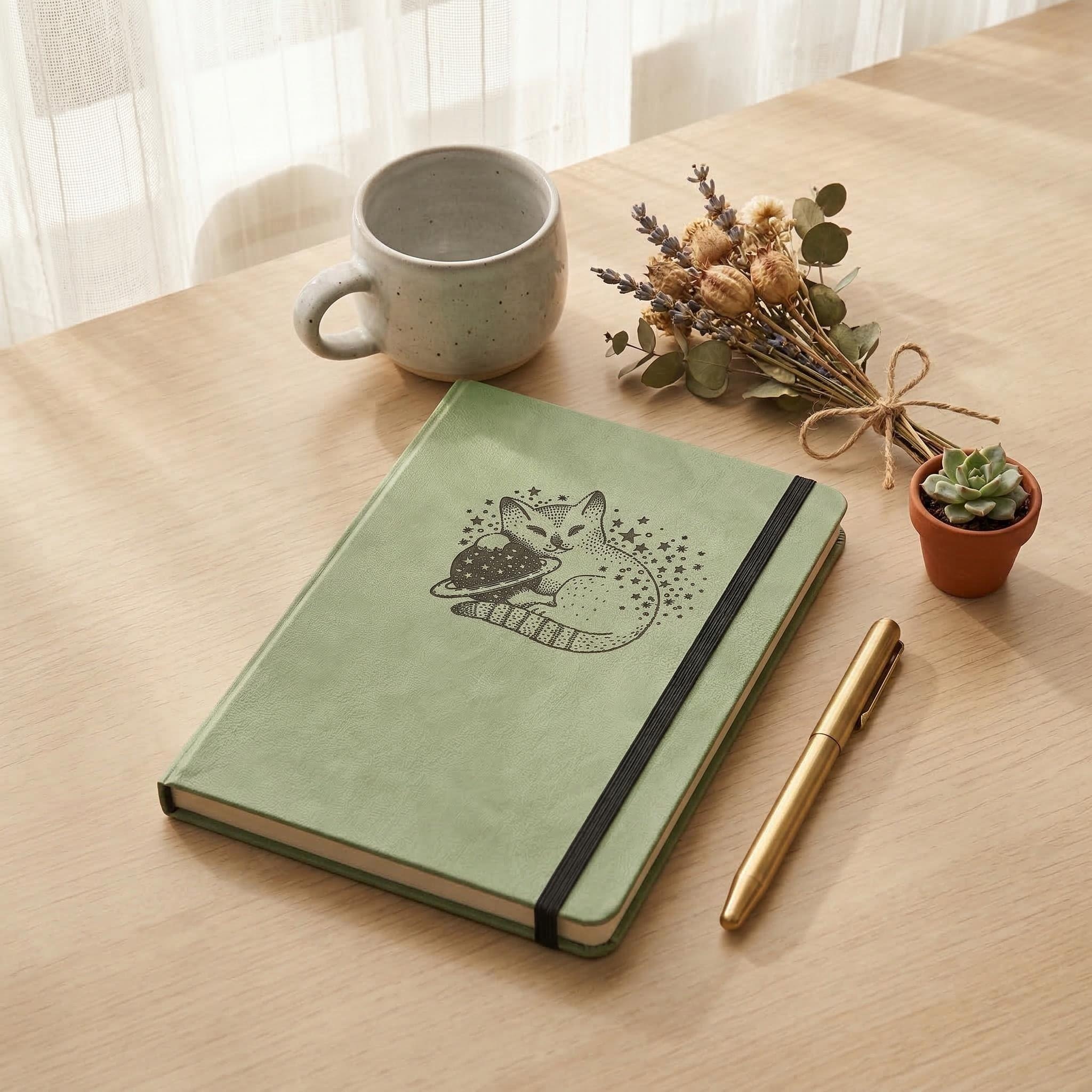 Cute Cat Planet A5 Dotted Note - đánh giá và giá Notebook Dotted A5