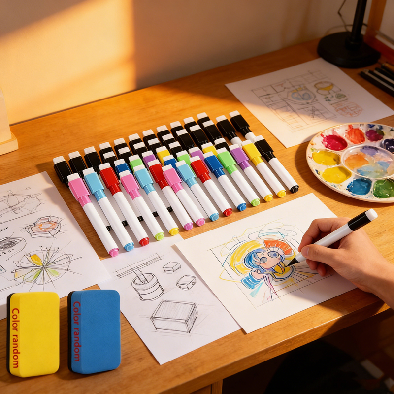 5/100Pcs Washable Dry Erase Wh - đánh giá và giá Whiteboard Marker Set
