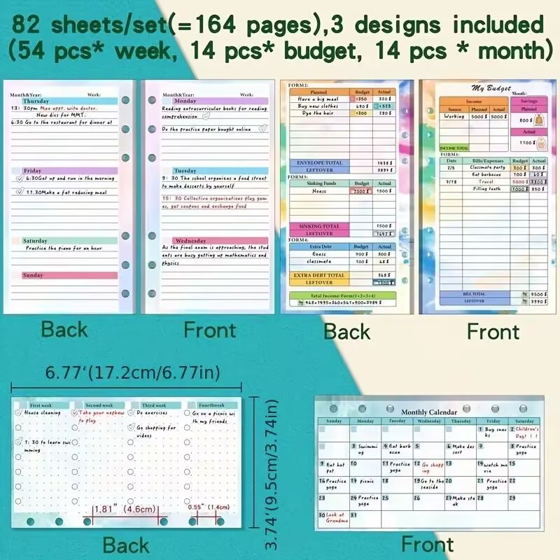 Weekly Monthly Planner Inside  - đánh giá và giá Planner Weekly Budget