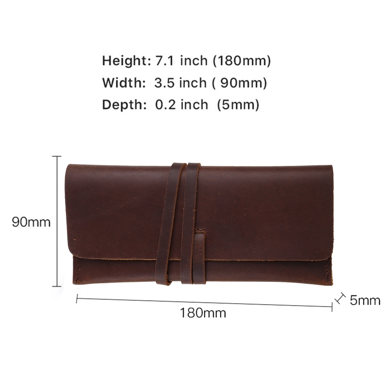 Handmade Cowhide Leather Pen B - đánh giá và giá Pen Pouch Roll
