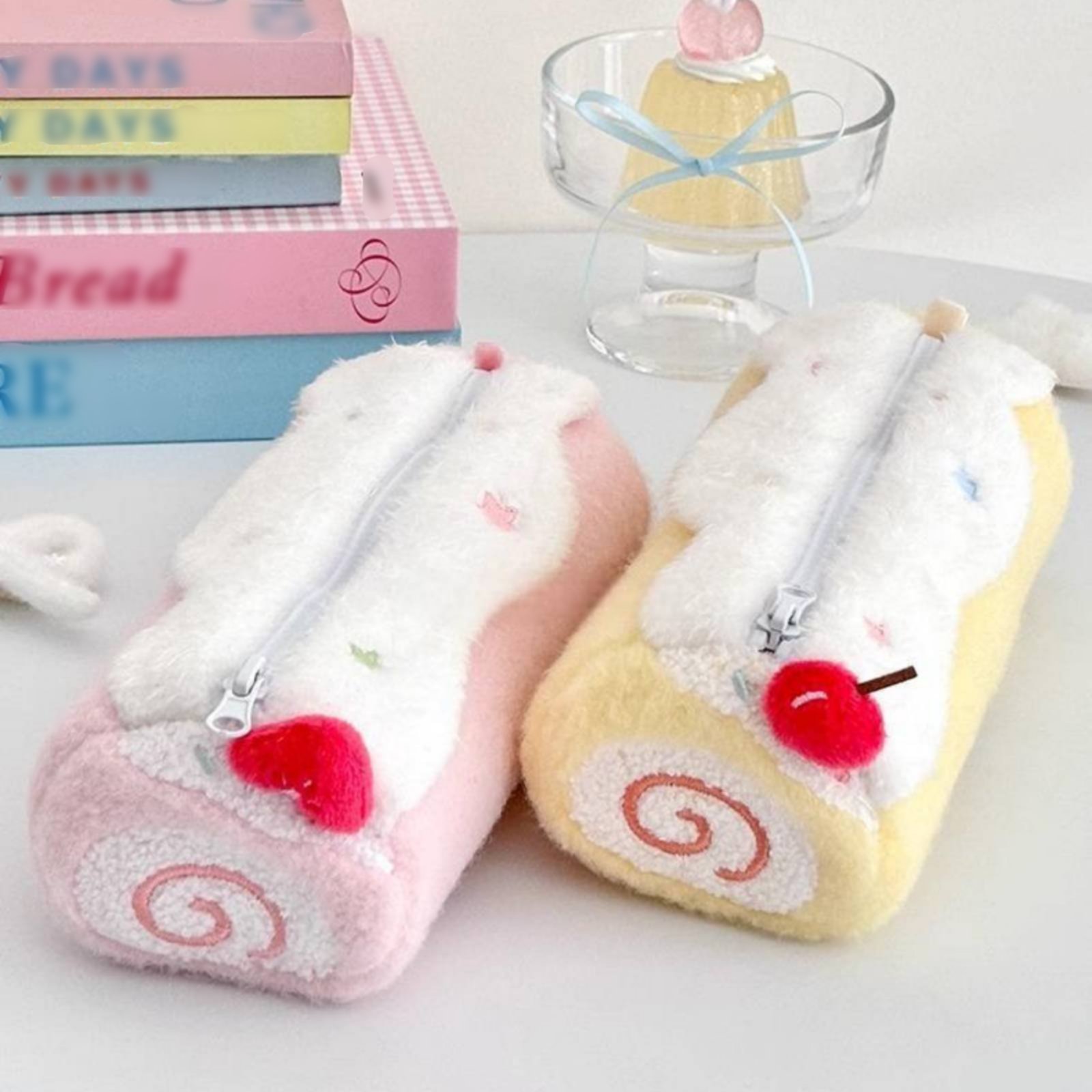 Cake Roll Pen Case Cute Design - đánh giá và giá Pen Pouch Roll