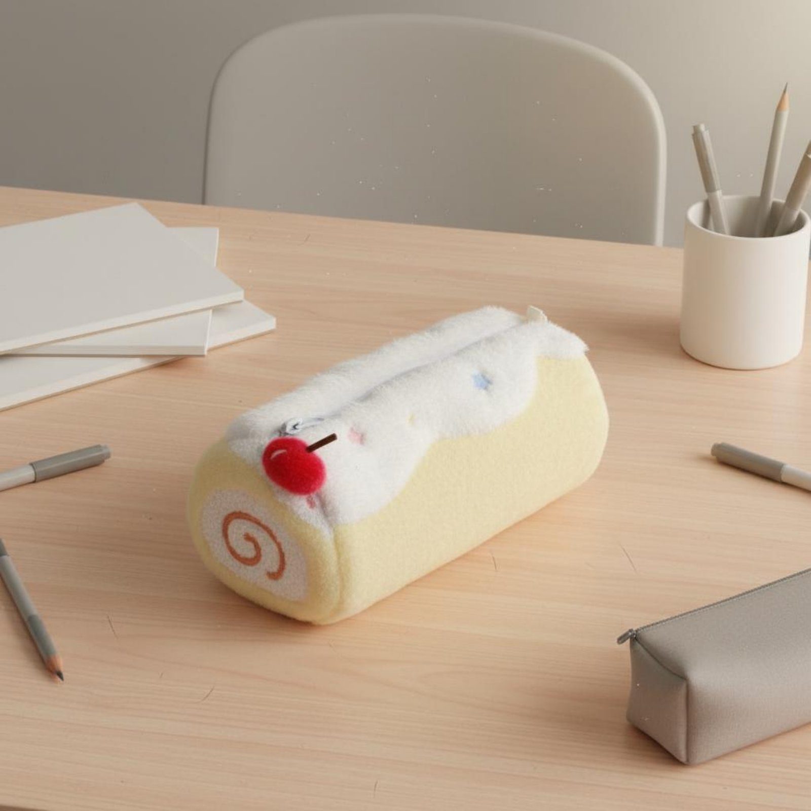 Cake Roll Pen Case Cute Design - đánh giá và giá Pen Pouch Roll