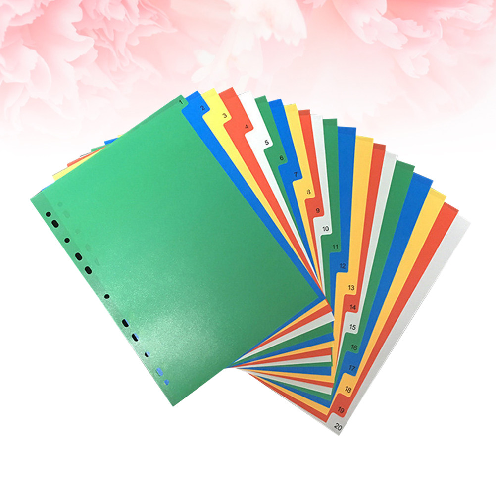 40Pcs A4 Multi Color Binder Di - đánh giá và giá Index Tab Divider