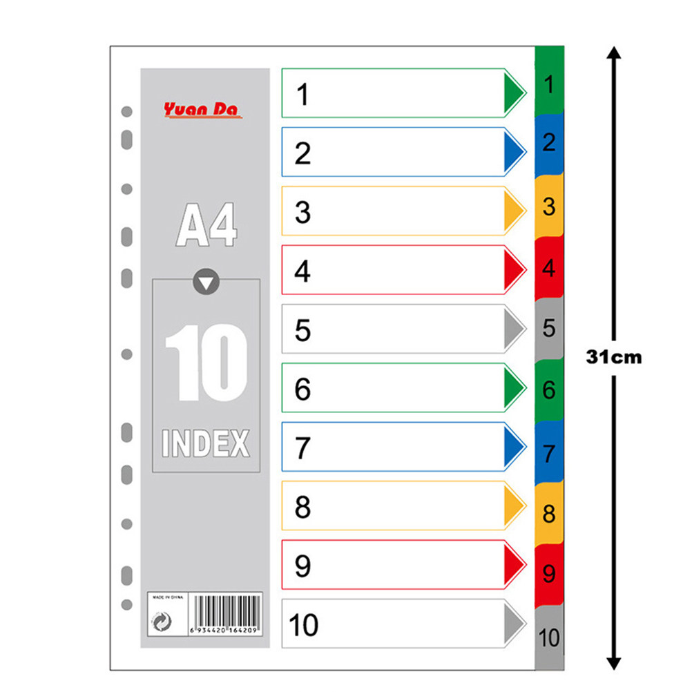40Pcs A4 Multi Color Binder Di - đánh giá và giá Index Tab Divider