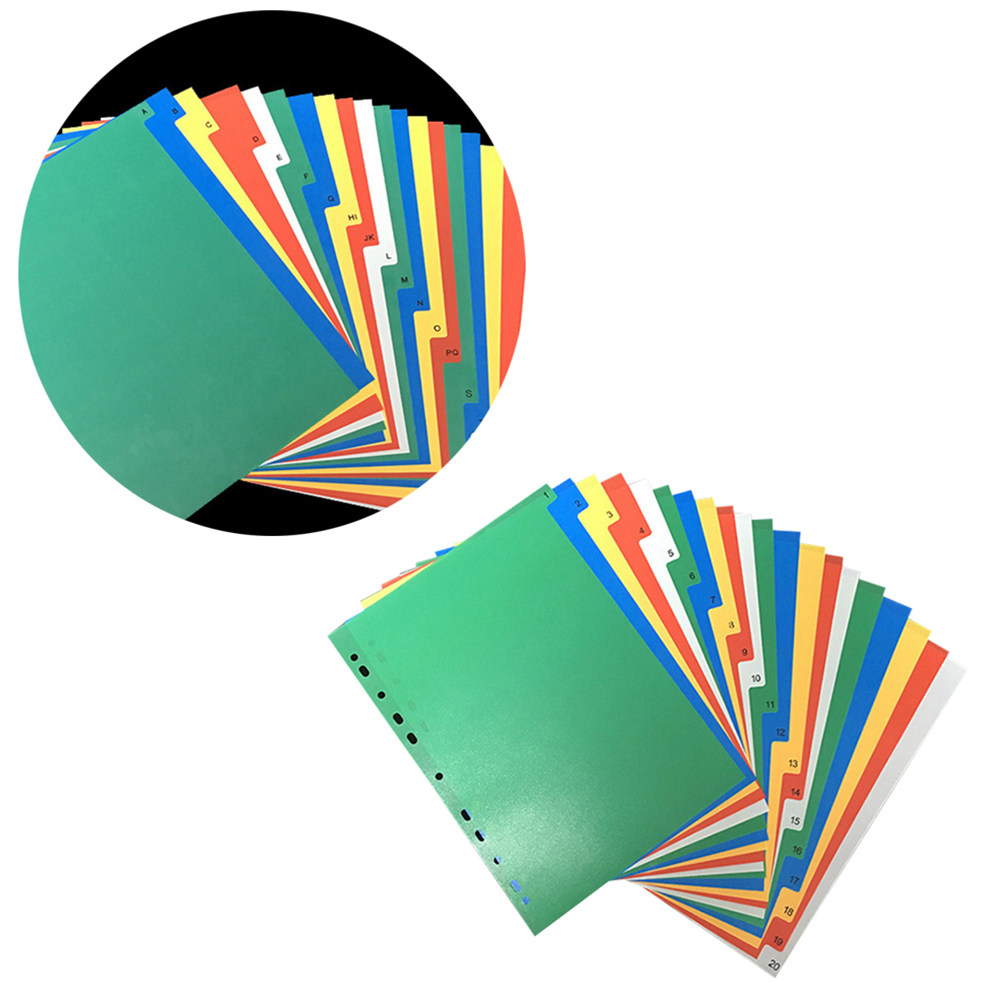 40Pcs A4 Multi Color Binder Di - đánh giá và giá Index Tab Divider