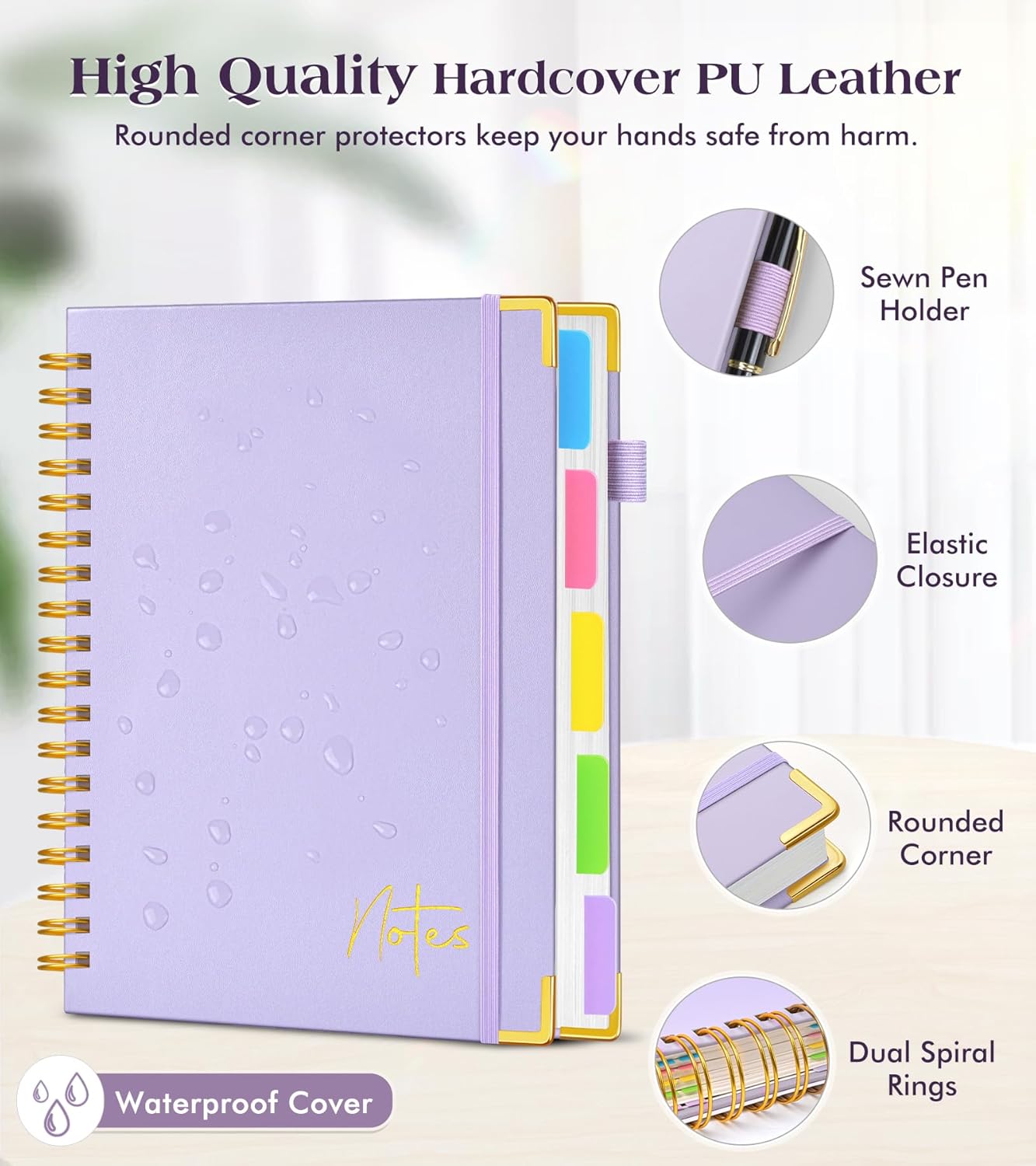 Spiral Notebook Journal with R - đánh giá và giá Journal Leather Hardcover