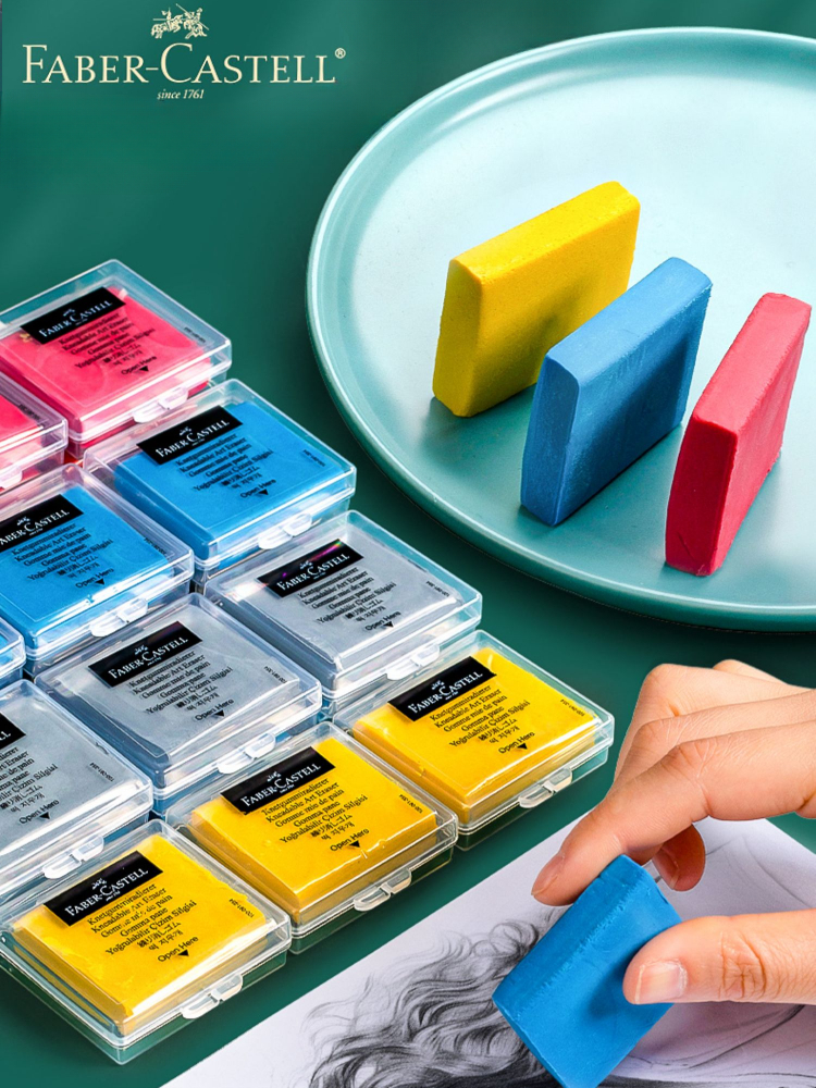 4PC Faber-Castell kneaded Eras - đánh giá và giá Rubber Eraser Kneaded