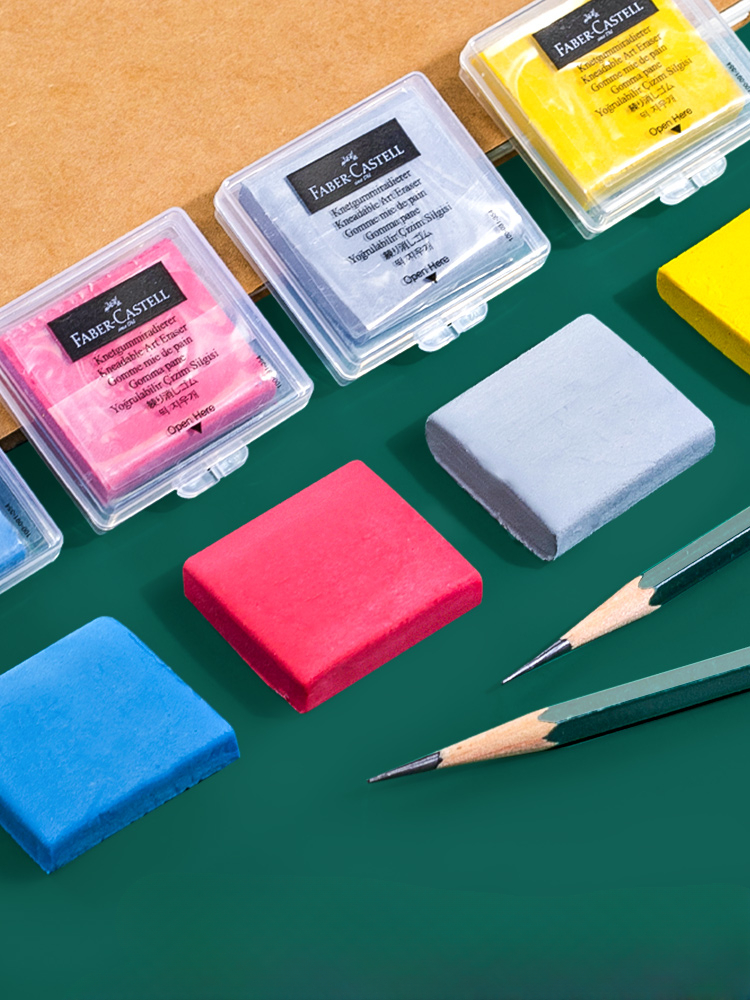 4PC Faber-Castell kneaded Eras - đánh giá và giá Rubber Eraser Kneaded