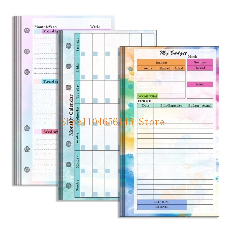 Loose Leaf Refill Paper Lined  - đánh giá và giá Planner Weekly Budget