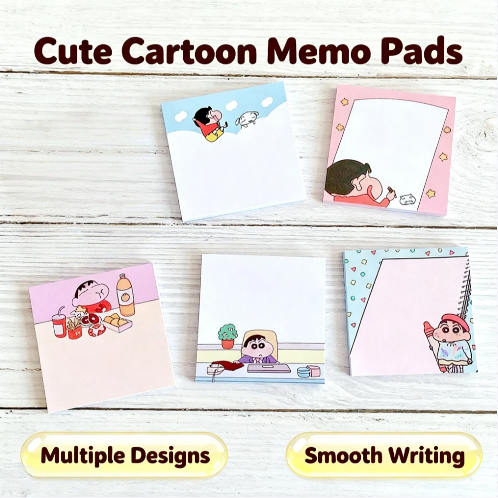 Crayon Shin-chan sticky notes. - đánh giá và giá Stationery Office