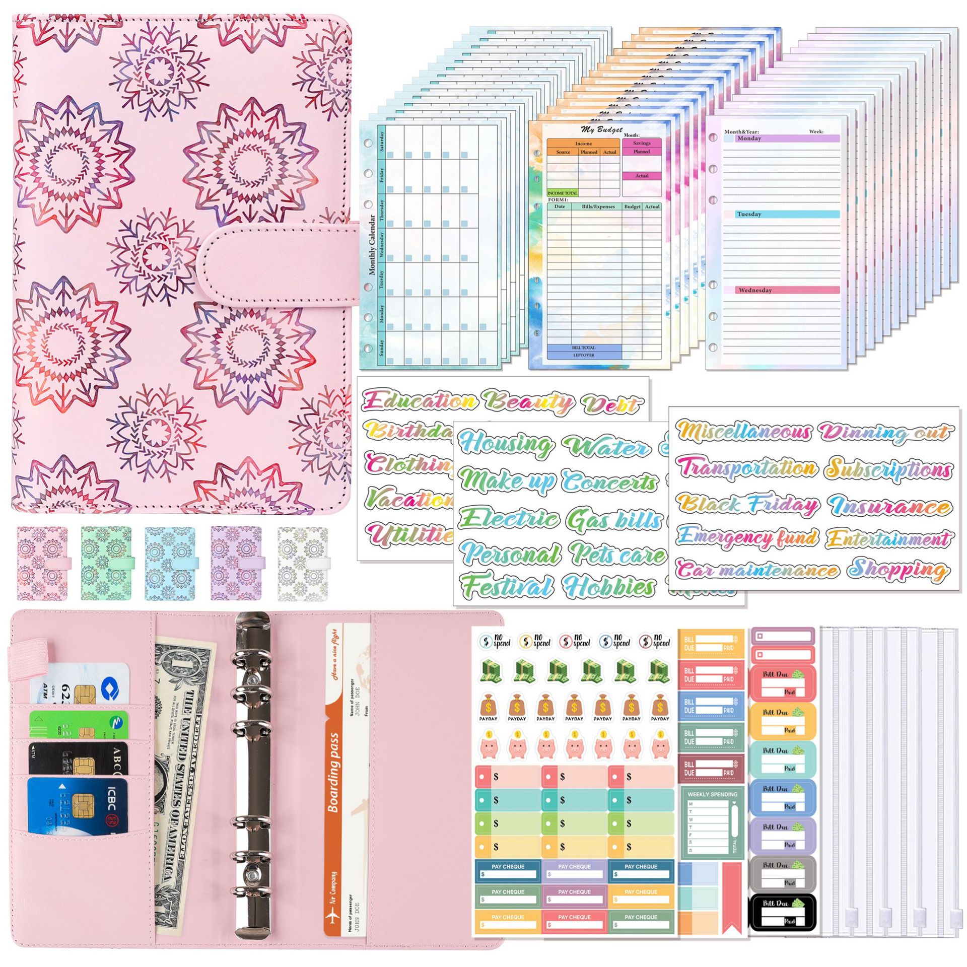 A6 Binder Budget Planner Noteb - đánh giá và giá Planner Weekly Budget